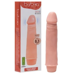 Pênis Vibrador Silicone 21,5 X 4Cm Barbara