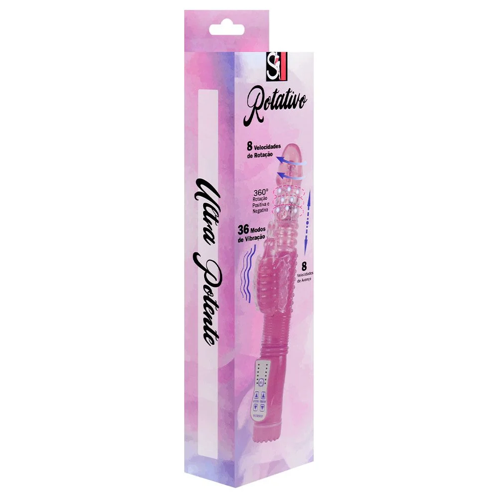 Vibrador Jack Rabbit Vai E Vem 36 Vibrações Rosa - Imagem 9
