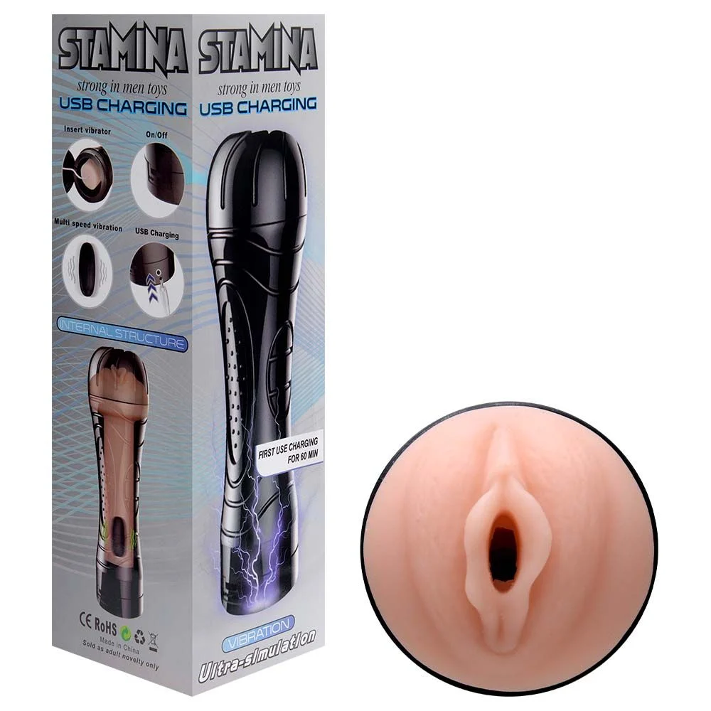Masturbador Vagina Formato Lanterna com Vibro - Imagem 2